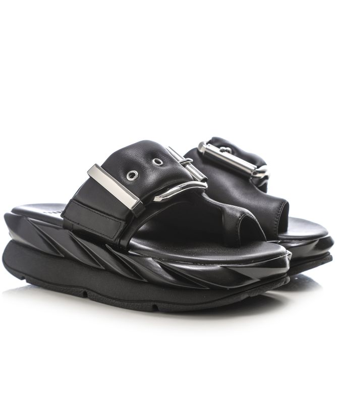 4CCCCEES Mellow Glow Pure Black Sandals