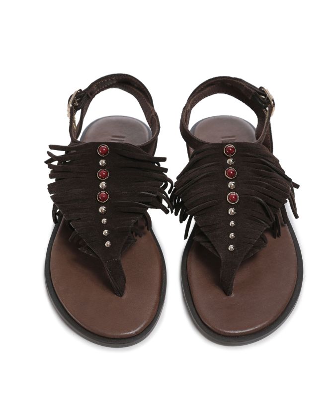 INUOVO Fringe Sandals