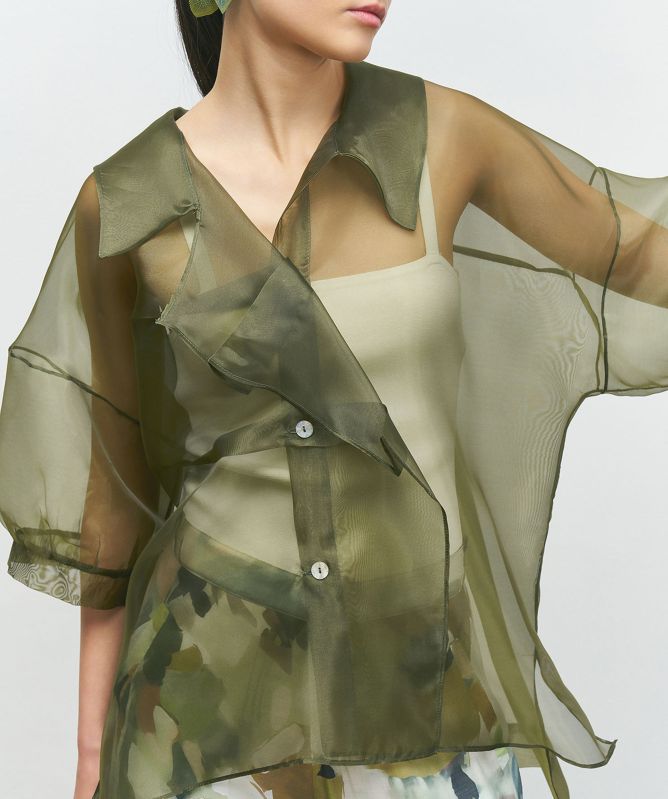Bize Sheer Organza Shirt