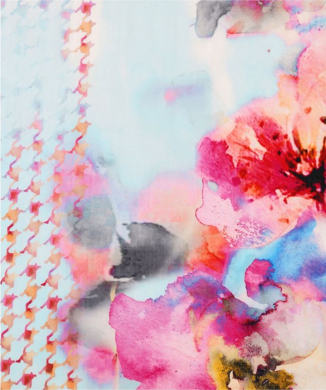 Ahujasons Pastel Floral Print Scarf