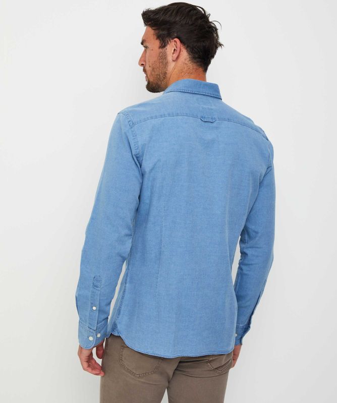 Hackett Denim Oxford Shirt