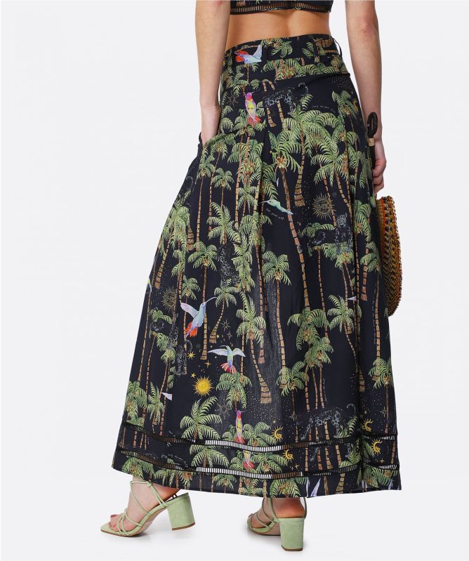 Hayley Menzies Cotton Pleated Maxi Skirt