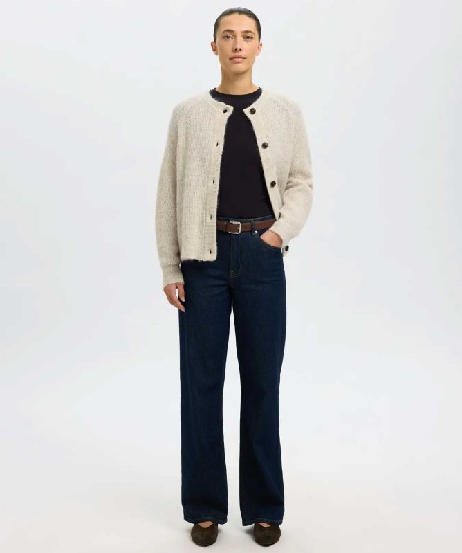 Selected Lulu Short Knit Cardigan