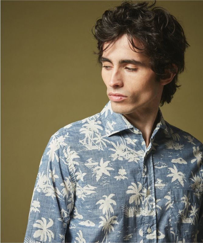 Hartford Surf Print Paul Shirt