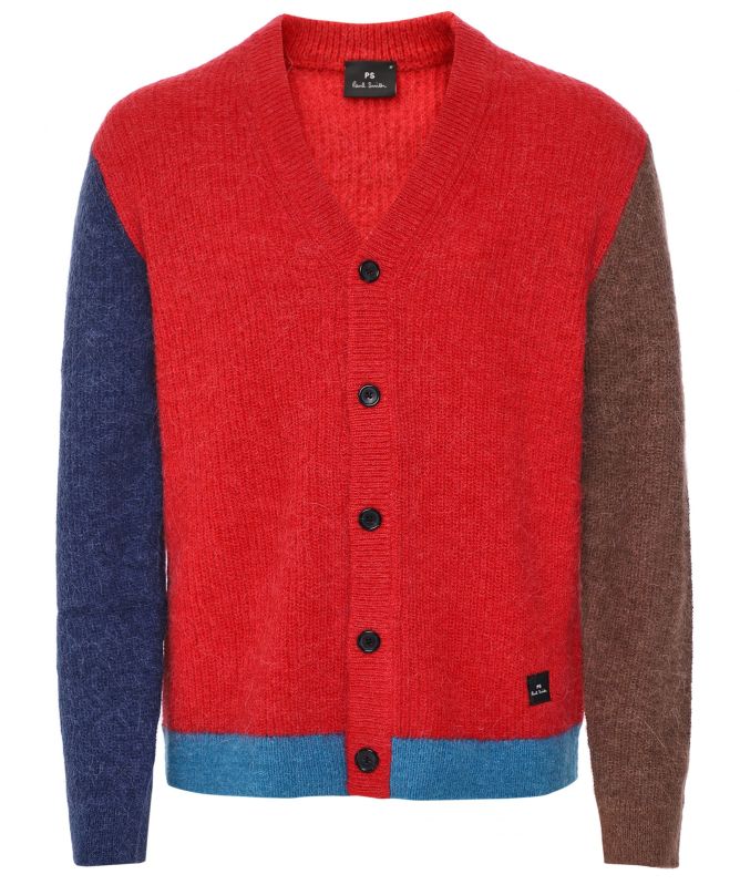 Paul Smith Merino Alpaca Colour-Block Cardigan
