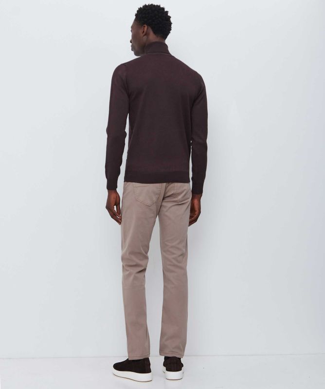 Sand Suede Touch Burton N Trousers