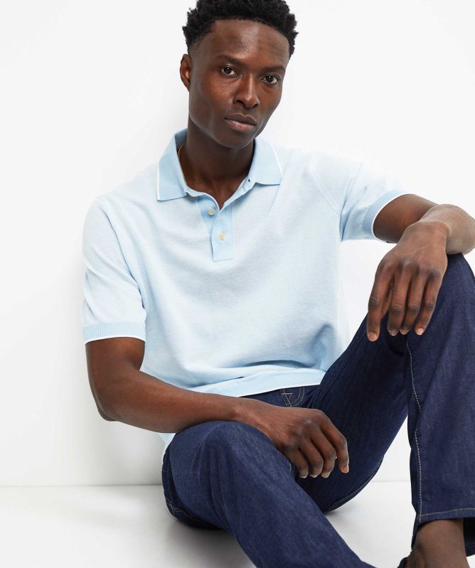 Filippo De Laurentiis Superlight Pique Polo Shirt