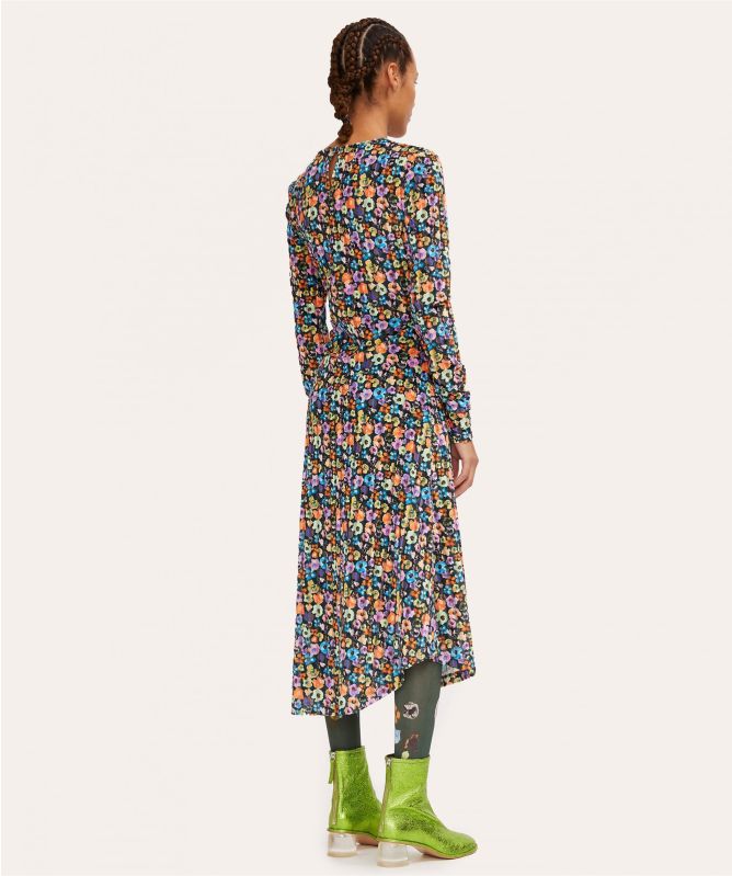 Stine Goya Linn Velvet Flower Dress