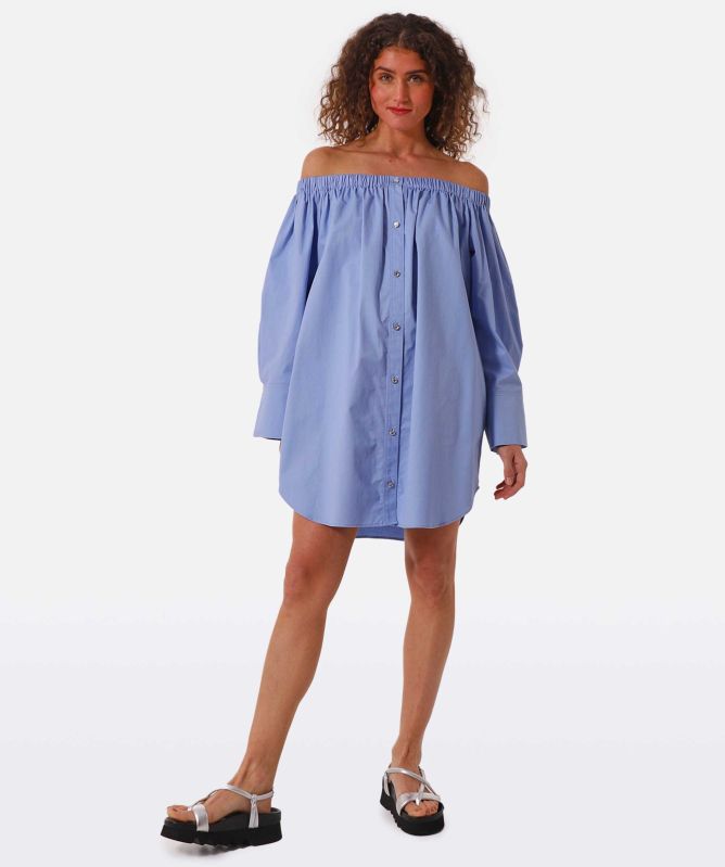 Stine Goya Amanuel Button-Up Mini Dress