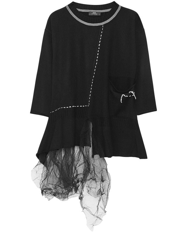 Bize Tulle Knit Jumper