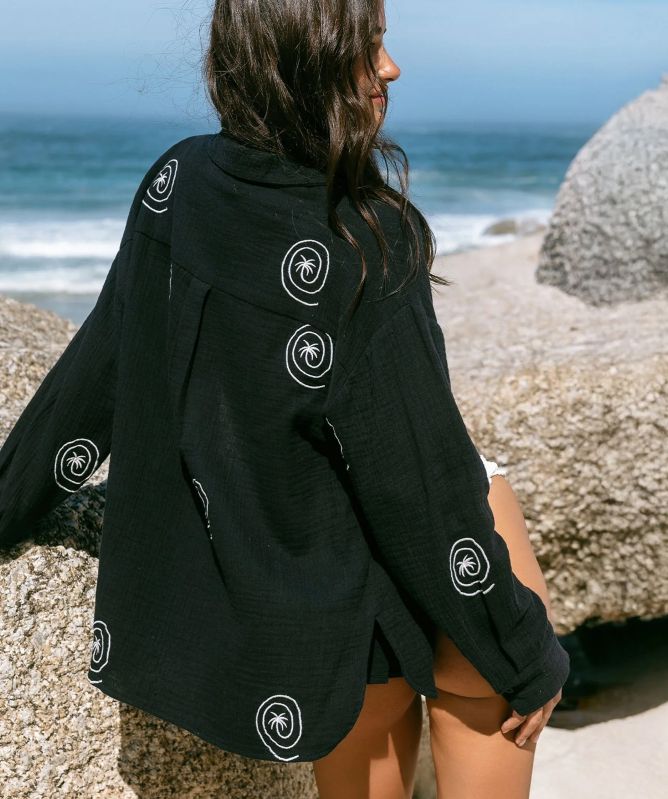 Chelsea Peers Embroidered Palm Loop Shirt