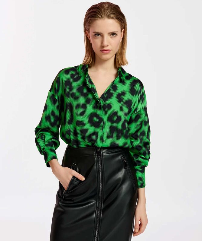 Essentiel Antwerp Evitta Leopard Print Shirt