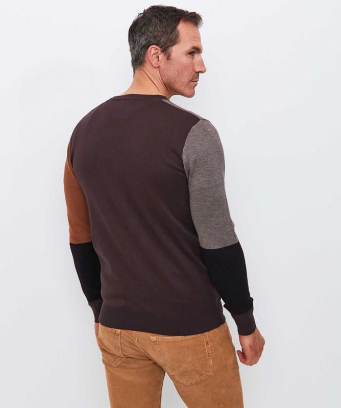 Seinse Colour-Block Cardigan