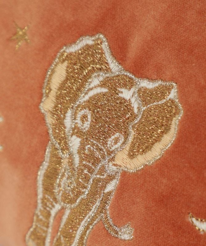 Elizabeth Scarlett Golden Elephants Mini Pouch