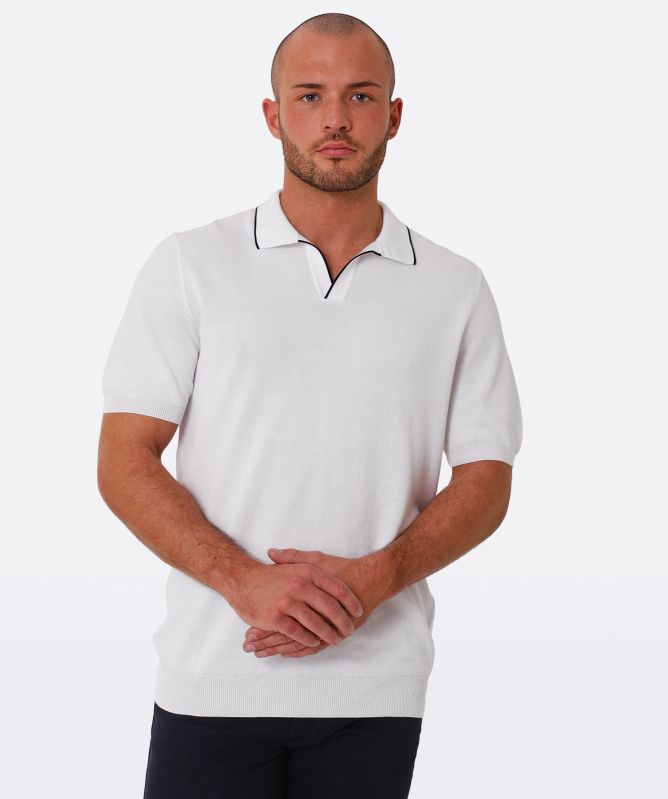 Gran Sasso Knitted Plain Polo Shirt