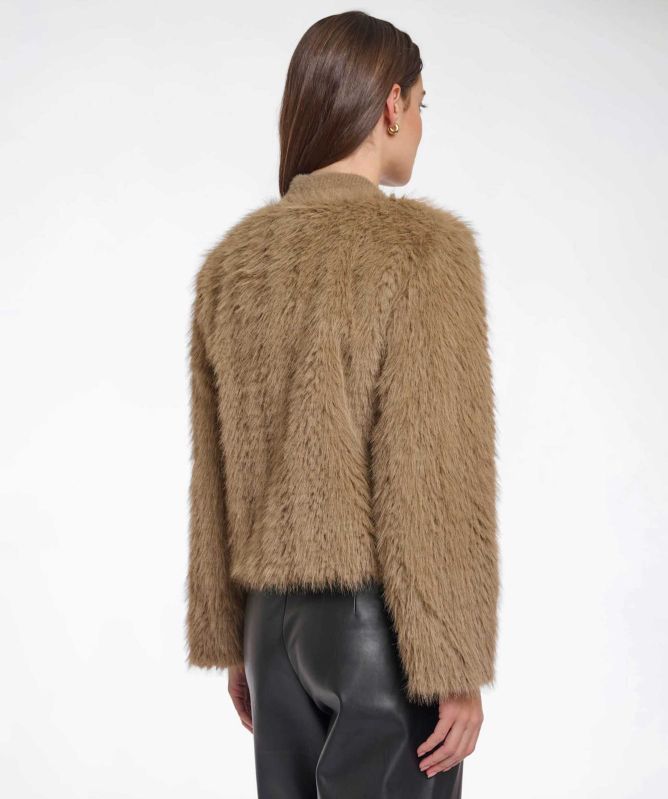 Rino and Pelle Chaimae Faux Fur Cardigan