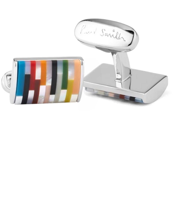 Paul Smith Signature Stripe Curve Cufflinks