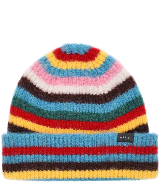Paul Smith Lambswool Signature Stripe Beanie