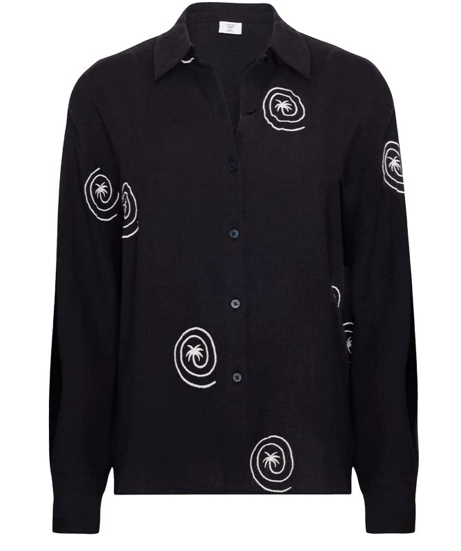 Chelsea Peers Embroidered Palm Loop Shirt