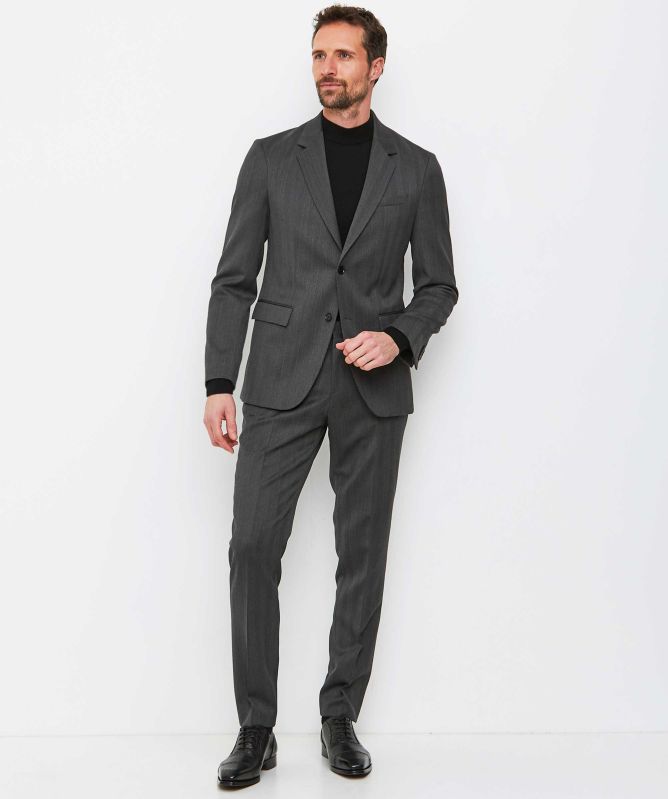 BOSS Slim Fit Herringbone H-Houston Suit