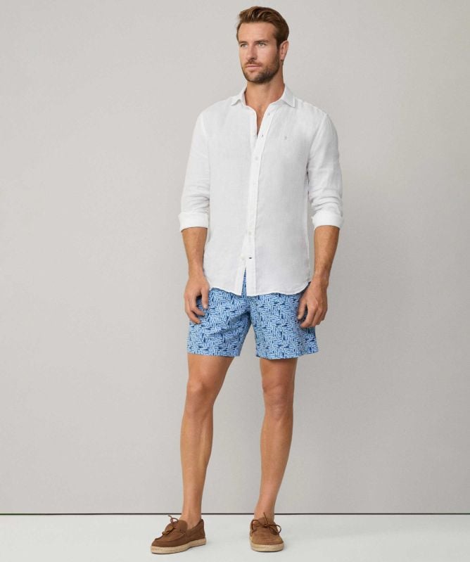 Hackett Fish Print Swim Shorts