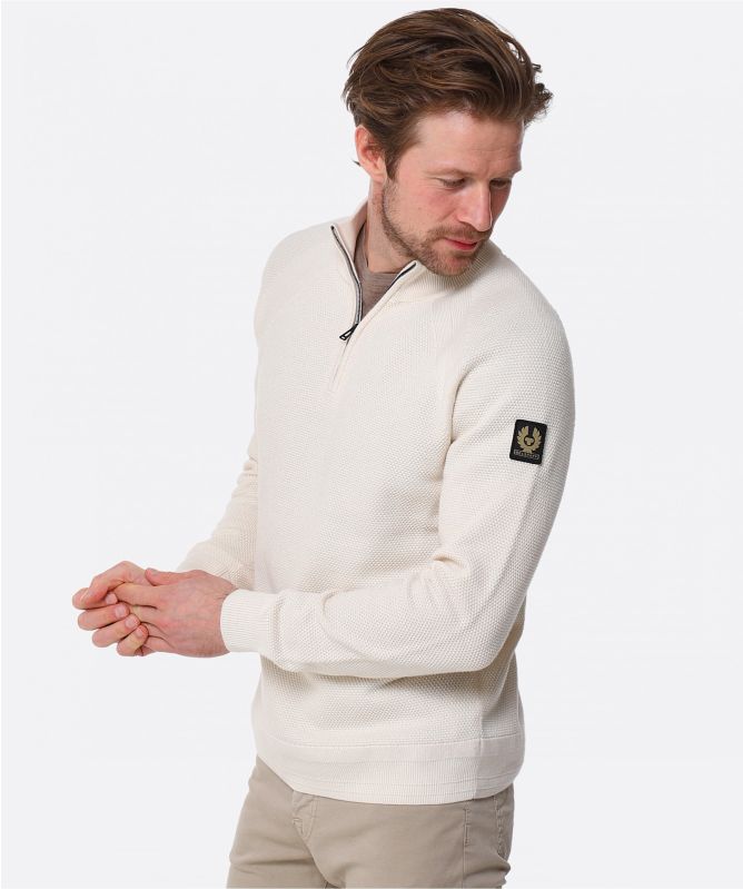 Belstaff Cotton Silk Half-Zip Tide Sweater
