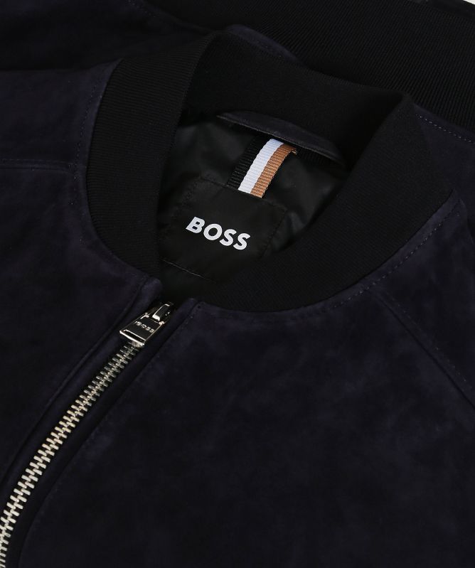 BOSS Suede Malbano1 Bomber Jacket