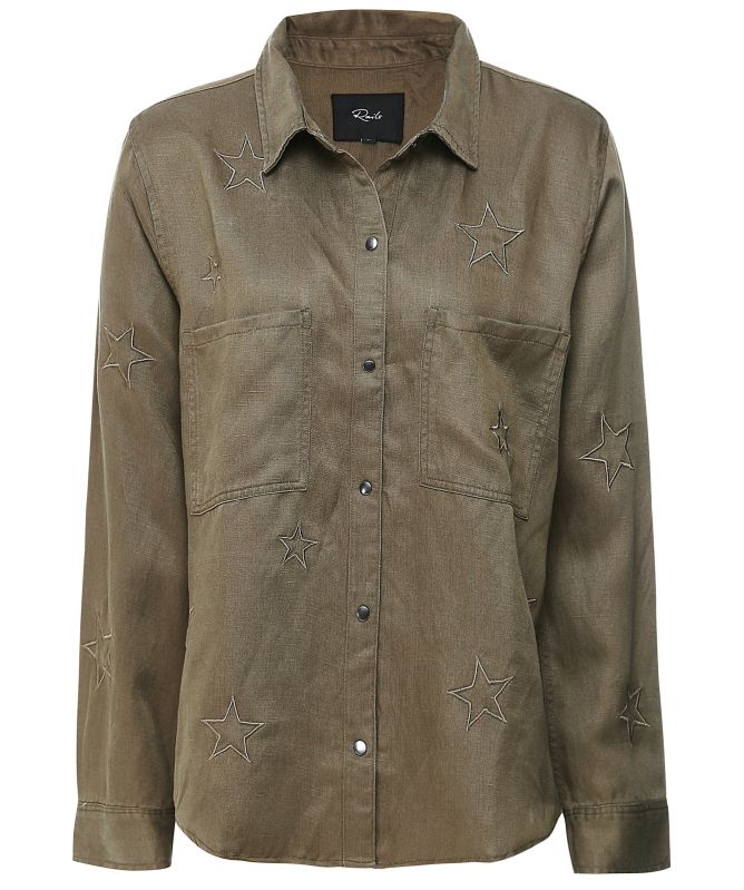 Rails Marcel Embroidered Stars Shirt