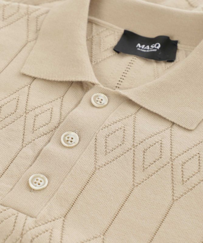 MASQ Jaquard Polo Knit