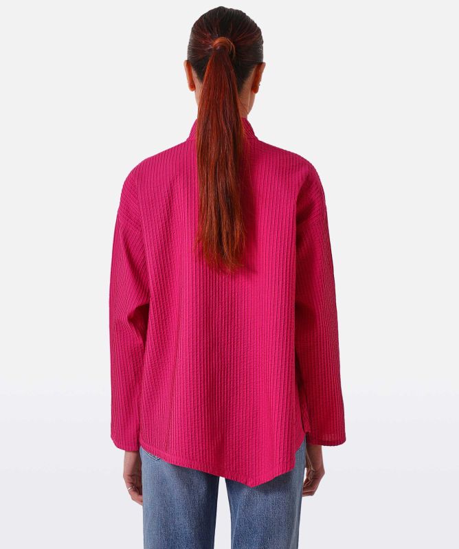 Yaccomaricard Asymmetric Pintuck Shirt