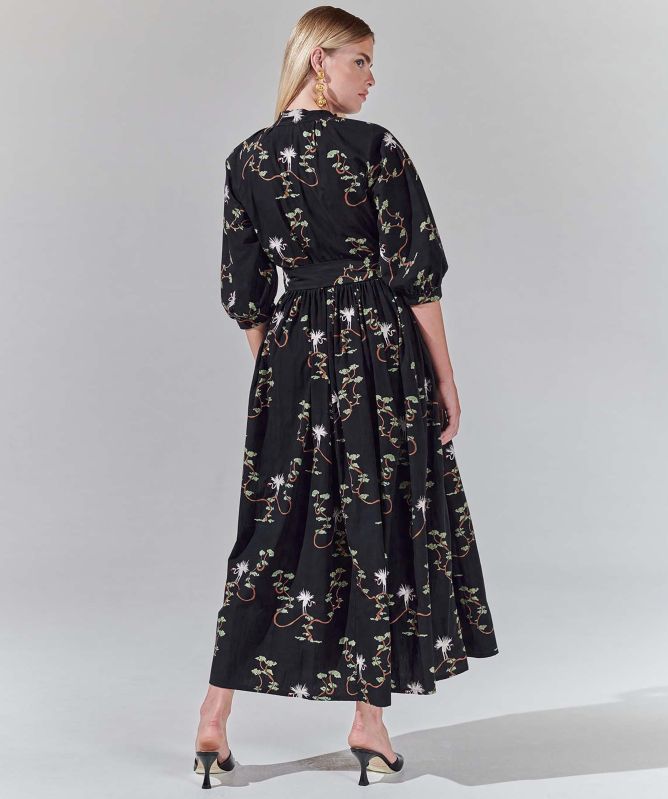 Hayley Menzies Birds of Utopia Raglan Maxi Shirt Dress