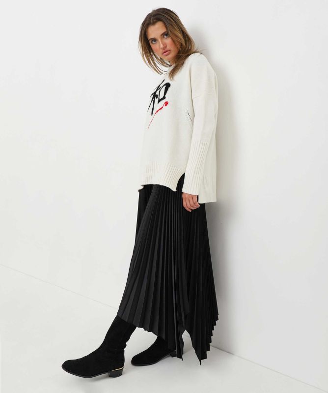 Eddy and Ivy Cashmere Merino Peace Crew Neck Jumper