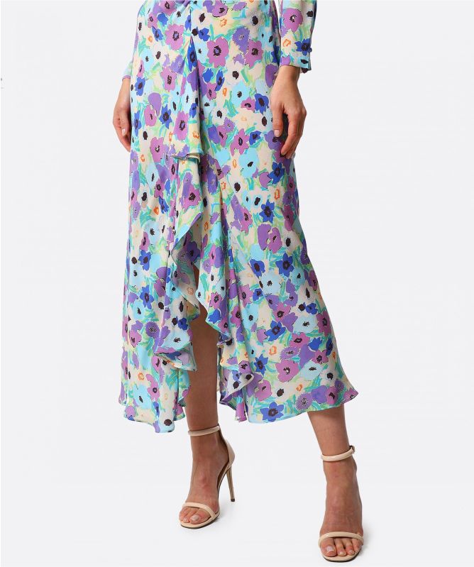 RIXO Dani Silk Maxi Dress