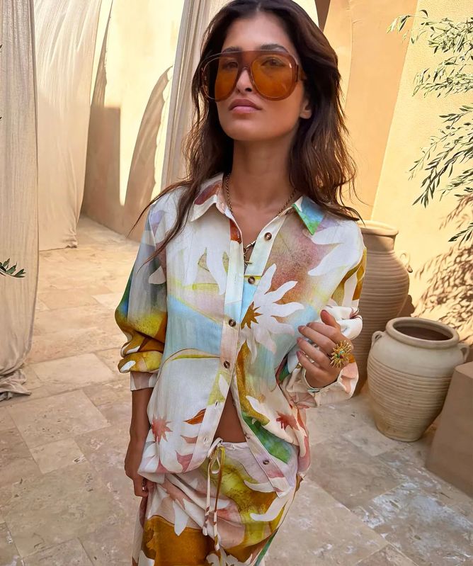 Never Fully Dressed Abstract Soleil Marley Shirt