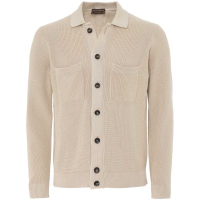 Collared Knitted Overshirt