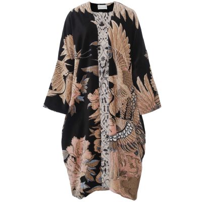 Crane Black Velvet Grande Kimono