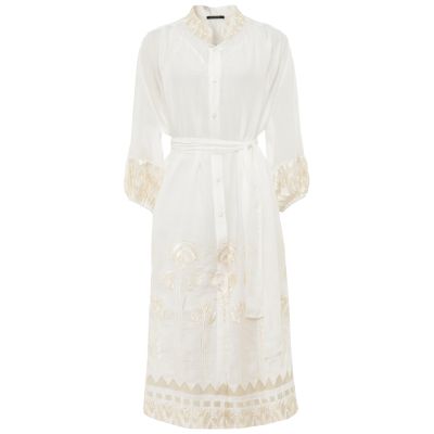 Papyrus Embroidered Shirt Dress