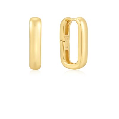 Wide Paper Clip Earrings