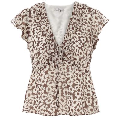 Carmine Tie-Front Top