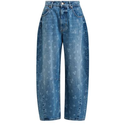 Floral Print Barrel Leg JO1 Jeans