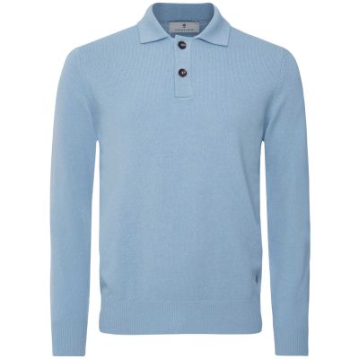 Lambswool Long Sleeve Polo Shirt