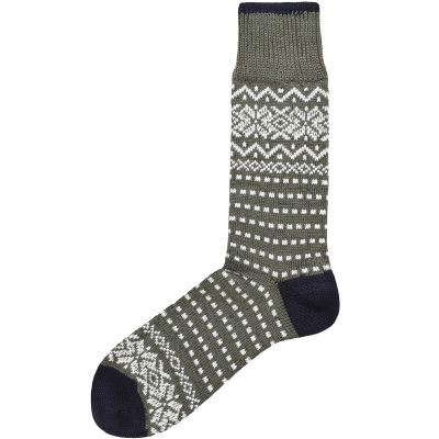 Merino Cotton Snowflake Socks