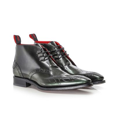 Moon Eye Peacock Chukka Boots