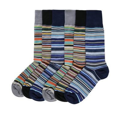 Signature Stripe Socks 6 Pack