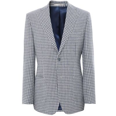 Wool Houndstooth Jacket
