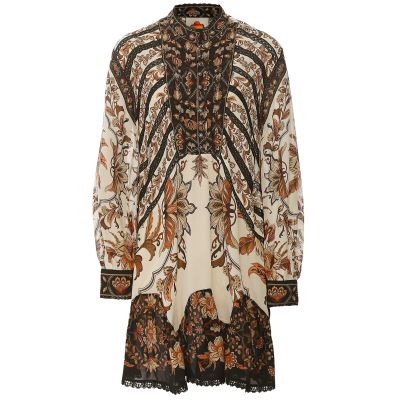 Majestic Garden Lace Mini Dress