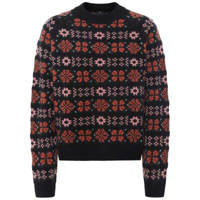 Crew Neck Fairisle Knitted Jumper