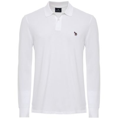 Long Sleeve Zebra Polo