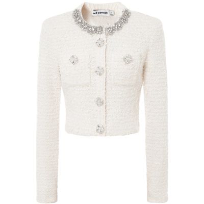 Bouclé Knit Cardigan