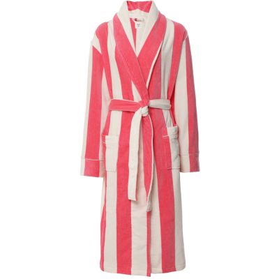 Cotton Towelling Stripe Robe